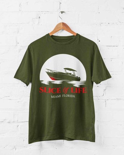 Slice Of Life Miami Florida Funny T-Shirt Dexter TV Serial Killer Boat Funny T-Shirt