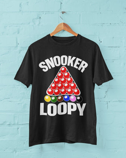 Snooker Loopy T-Shirt Funny Pool Frame Rack Triangle Balls Gift Player Fan T-Shirt