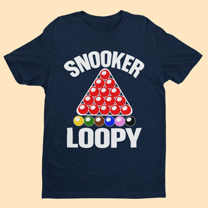 Snooker Loopy T-Shirt Funny Pool Frame Rack Triangle Balls Gift Player Fan T-Shirt