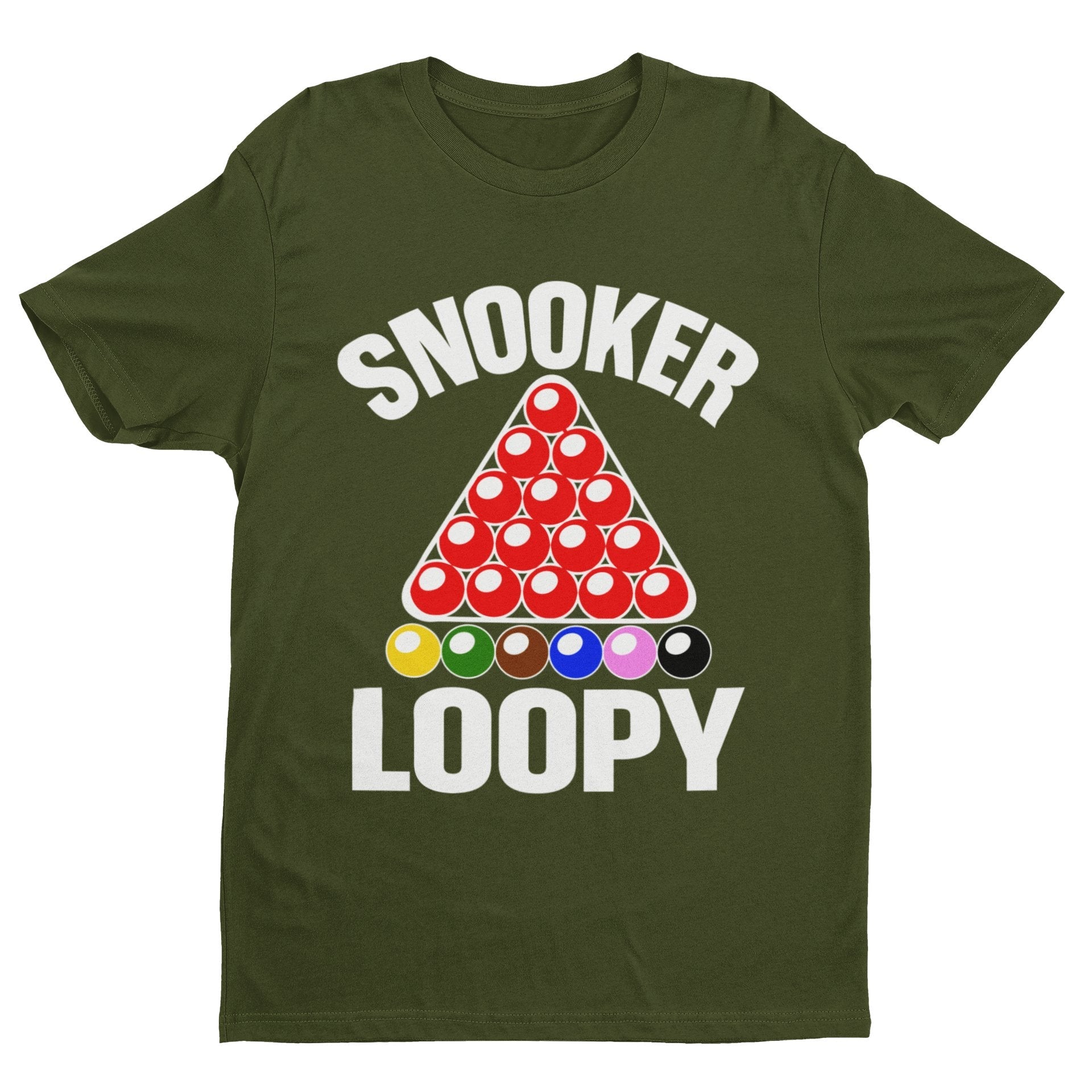 Snooker Loopy T-Shirt Funny Pool Frame Rack Triangle Balls Gift Player Fan T-Shirt