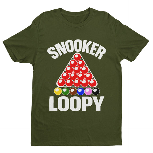Snooker Loopy T-Shirt Funny Pool Frame Rack Triangle Balls Gift Player Fan T-Shirt
