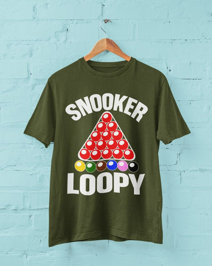 Snooker Loopy T-Shirt Funny Pool Frame Rack Triangle Balls Gift Player Fan T-Shirt