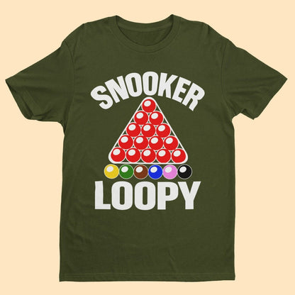 Snooker Loopy T-Shirt Funny Pool Frame Rack Triangle Balls Gift Player Fan T-Shirt