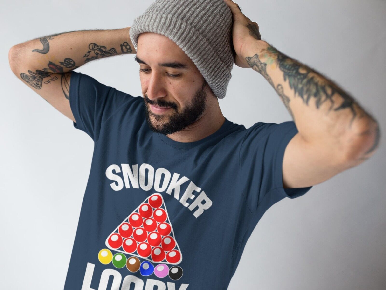 Snooker Loopy T-Shirt Funny Pool Frame Rack Triangle Balls Gift Player Fan T-Shirt