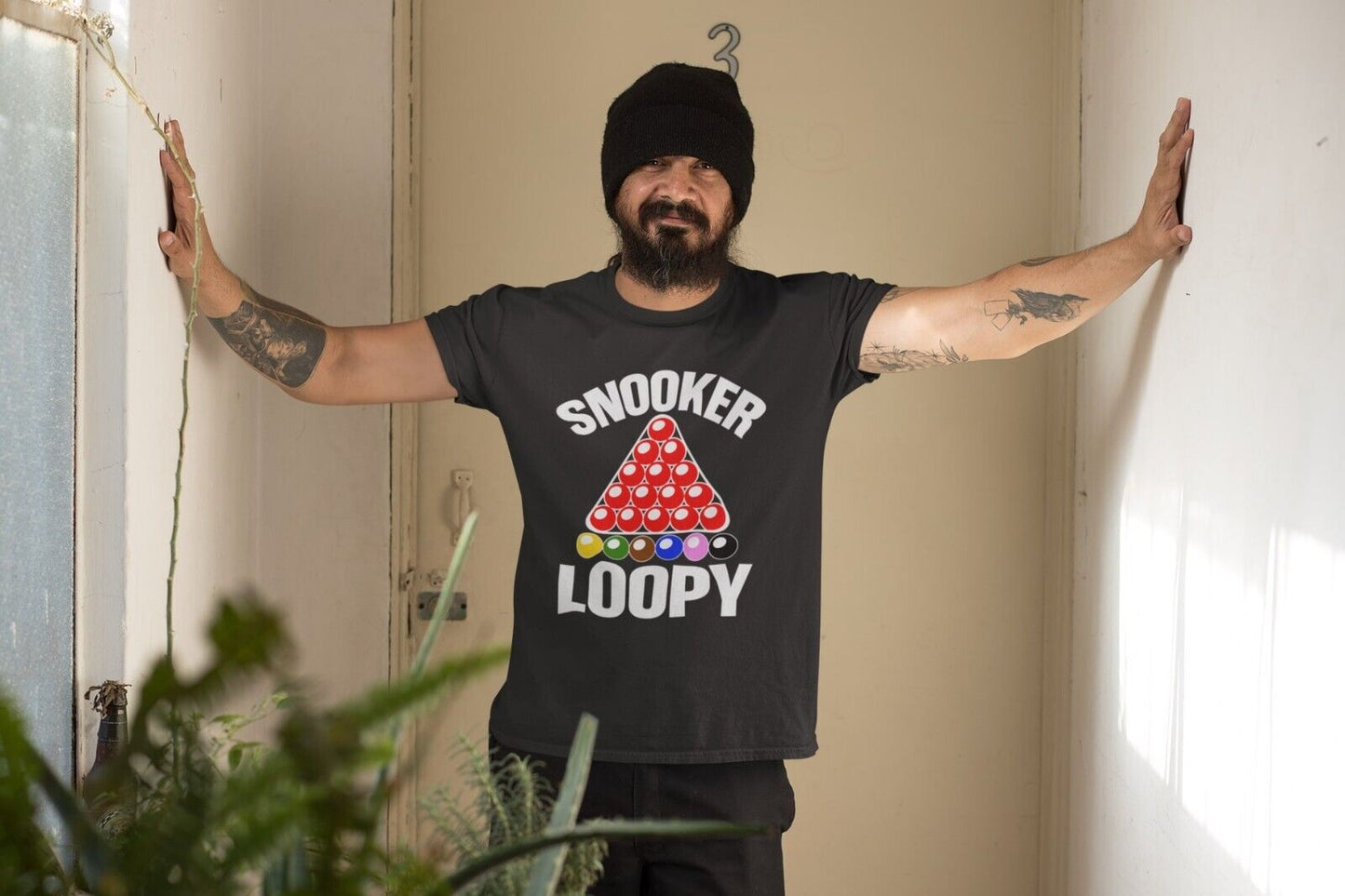Snooker Loopy T-Shirt Funny Pool Frame Rack Triangle Balls Gift Player Fan T-Shirt