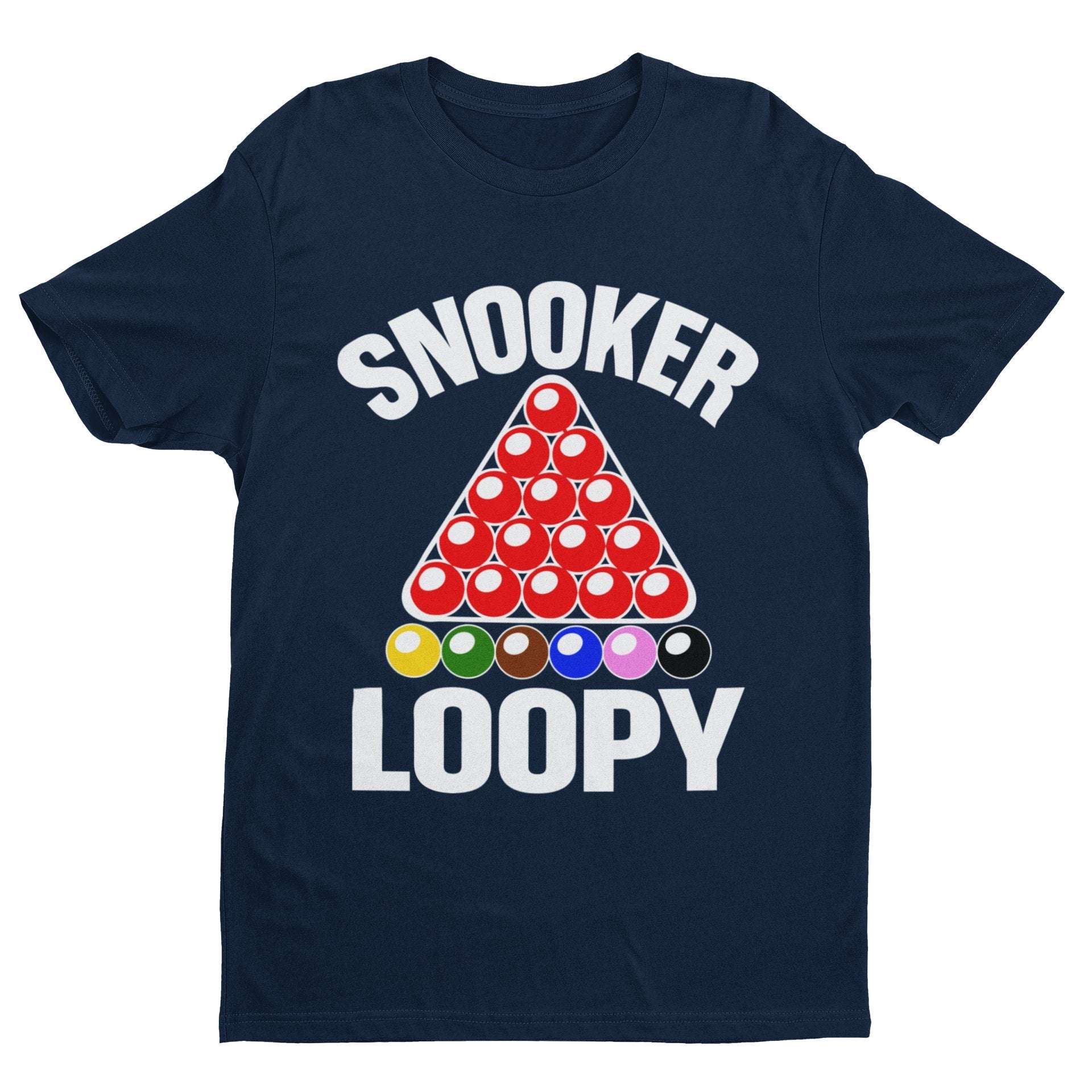 Snooker Loopy T-Shirt Funny Pool Frame Rack Triangle Balls Gift Player Fan T-Shirt