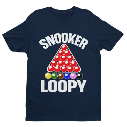 Snooker Loopy T-Shirt Funny Pool Frame Rack Triangle Balls Gift Player Fan T-Shirt