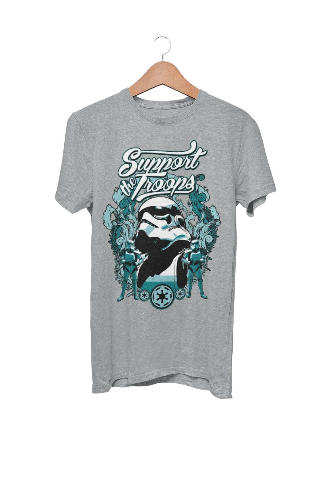 Support The Troops Funny Parody T-Shirt Wars Star Sci Fi Movie Retro Veteran T-Shirt