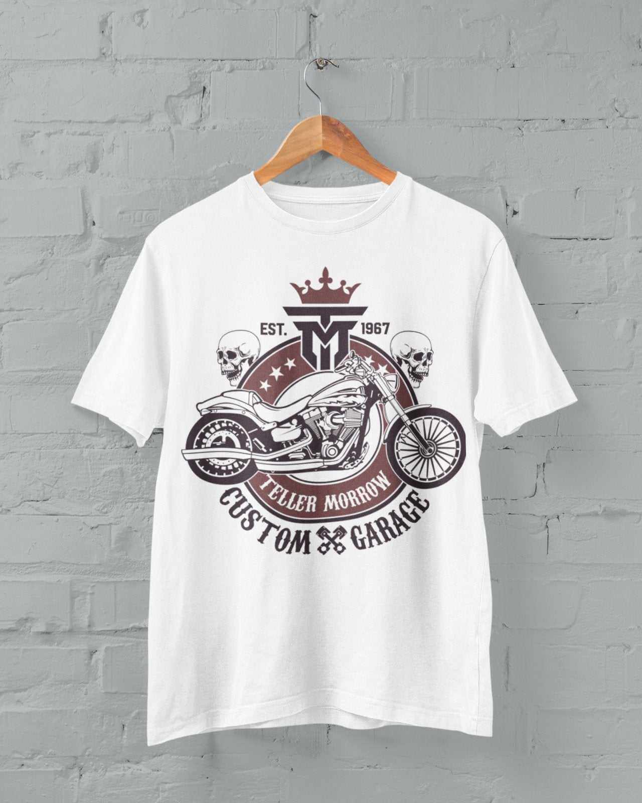 Teller Morrow Custom Garage T-Shirt Anarchy of Sons TV Biker Motorcycle Jax Clay T-Shirt Gift