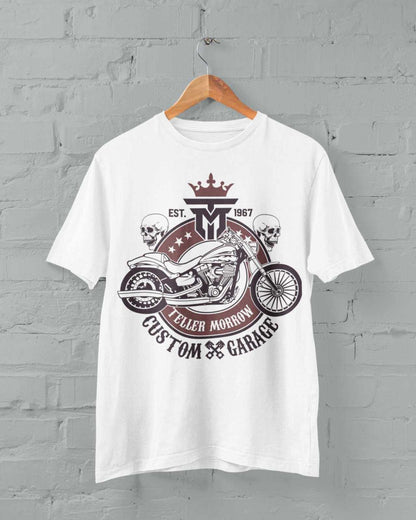 Teller Morrow Custom Garage T-Shirt Anarchy of Sons TV Biker Motorcycle Jax Clay T-Shirt Gift