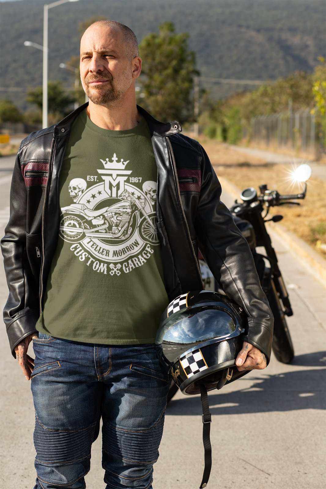 Teller Morrow Custom Garage T-Shirt Anarchy of Sons TV Biker Motorcycle Jax Clay T-Shirt Gift