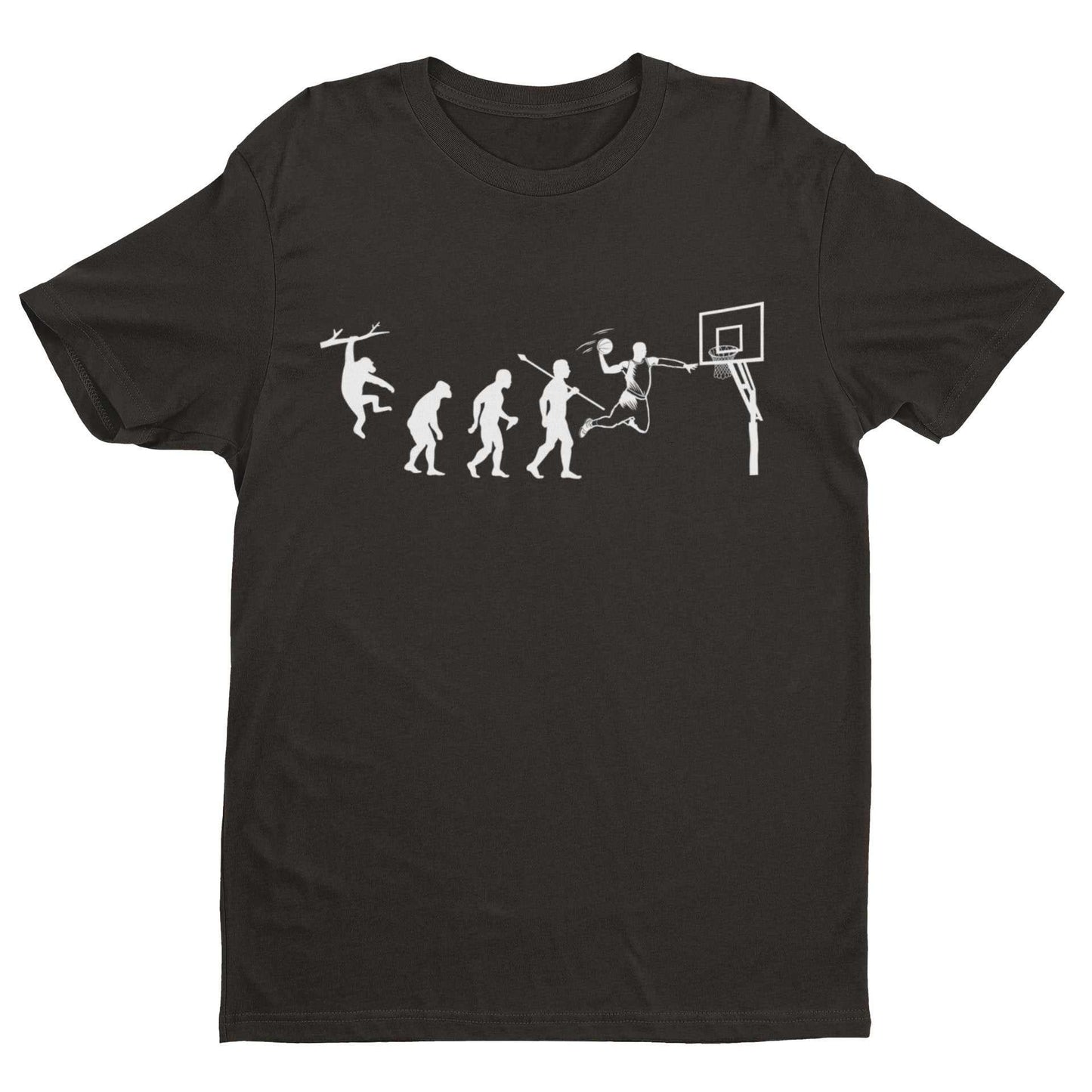 The Evolution Of BASKETBALL T-Shirt Funny Ape To Man Darwin Hoop Gift T-Shirt