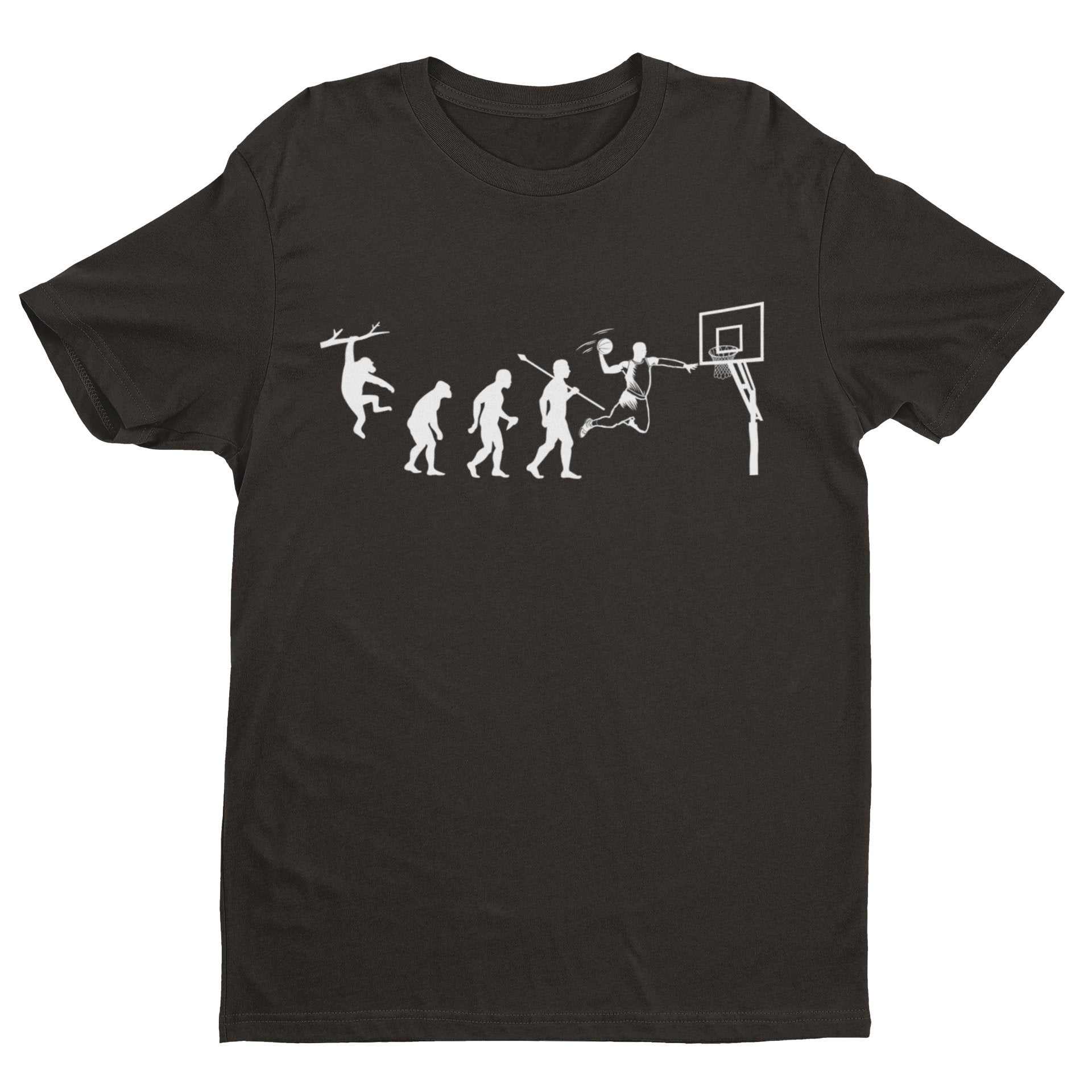 The Evolution Of BASKETBALL T-Shirt Funny Ape To Man Darwin Hoop Gift T-Shirt