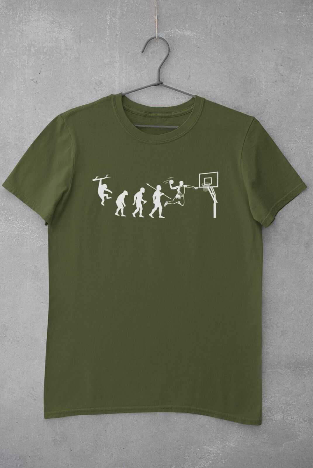 The Evolution Of BASKETBALL T-Shirt Funny Ape To Man Darwin Hoop Gift T-Shirt