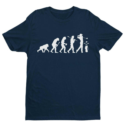 The Evolution of GOLF T-Shirt Ape To Man Darwin Funny Top Gift Golfer Gift T-Shirt
