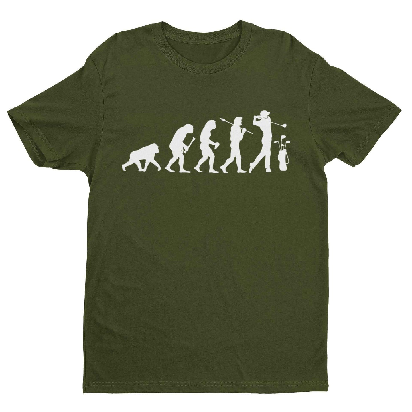 The Evolution of GOLF T-Shirt Ape To Man Darwin Funny Top Gift Golfer Gift T-Shirt