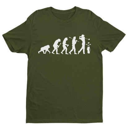 The Evolution of GOLF T-Shirt Ape To Man Darwin Funny Top Gift Golfer Gift T-Shirt