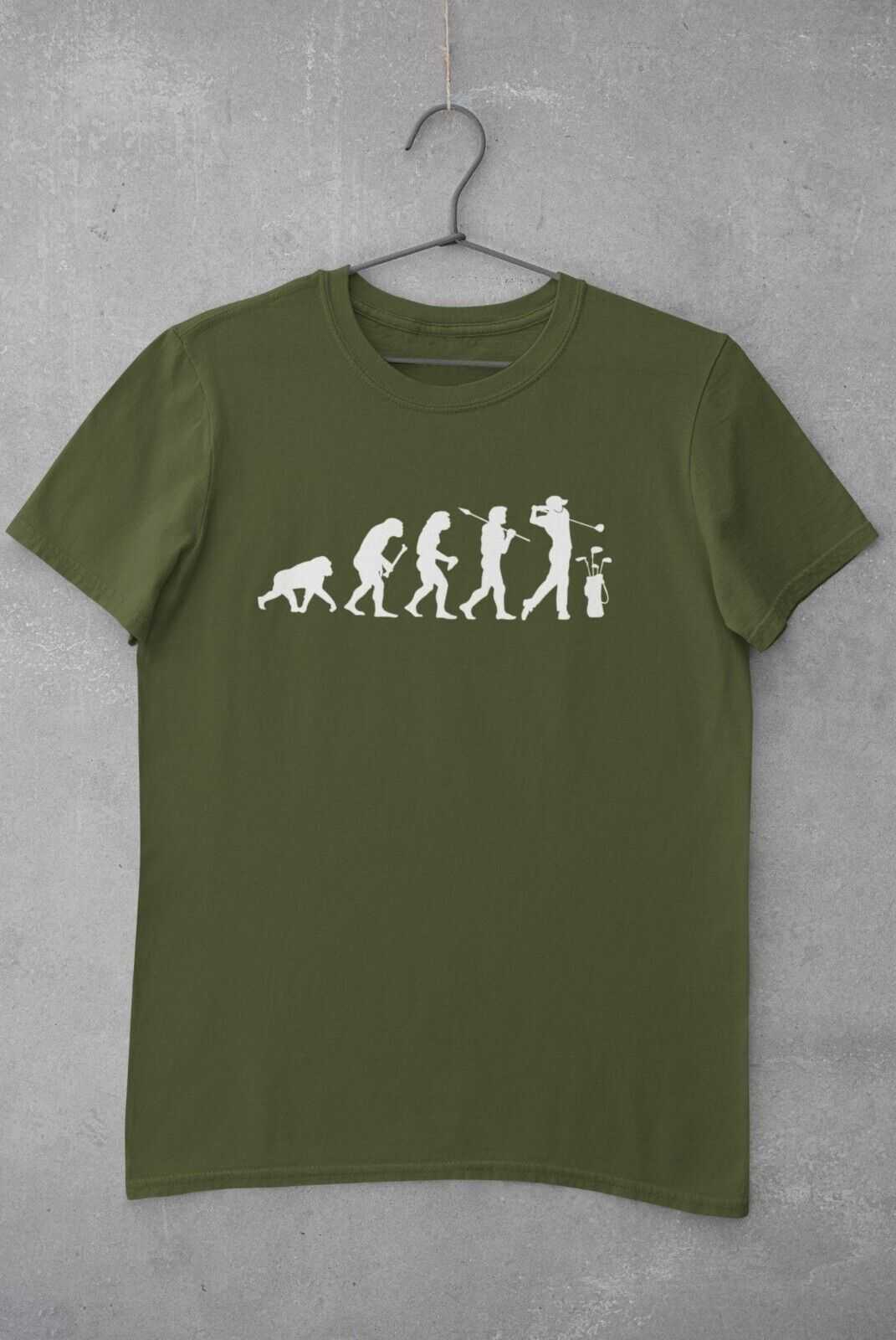 The Evolution of GOLF T-Shirt Ape To Man Darwin Funny Top Gift Golfer Gift T-Shirt