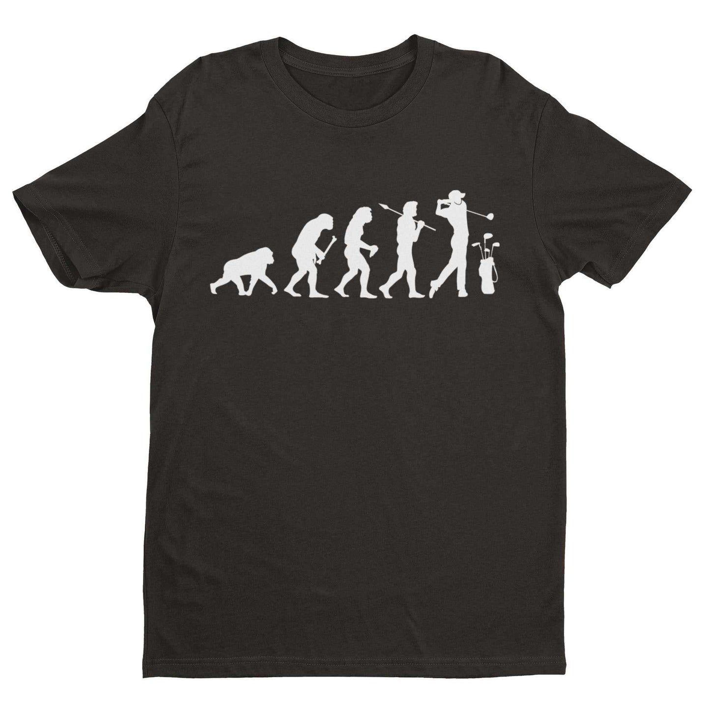 The Evolution of GOLF T-Shirt Ape To Man Darwin Funny Top Gift Golfer Gift T-Shirt