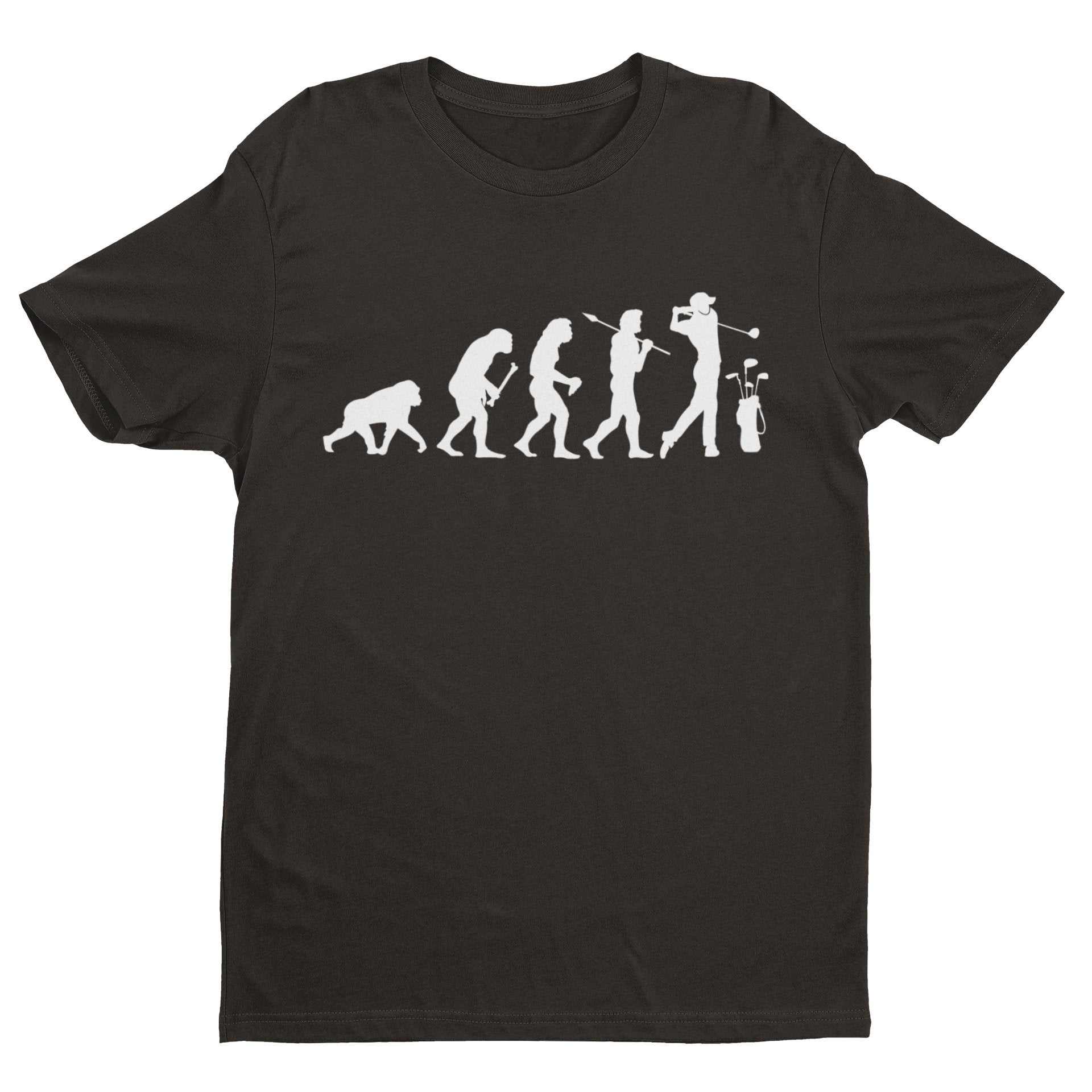 The Evolution of GOLF T-Shirt Ape To Man Darwin Funny Top Gift Golfer Gift T-Shirt