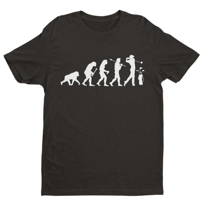 The Evolution of GOLF T-Shirt Ape To Man Darwin Funny Top Gift Golfer Gift T-Shirt