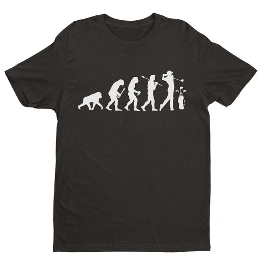 The Evolution of GOLF T-Shirt Ape To Man Darwin Funny Top Gift Golfer Gift T-Shirt