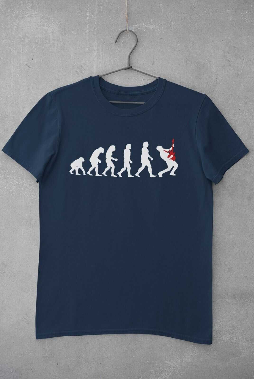 The Evolution Of GUITAR Funny Guitarist T-Shirt Darwin Ape To Man Gift T-Shirt