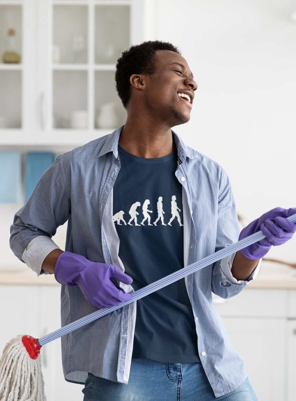 The Evolution Of GUITAR Funny Guitarist T-Shirt Darwin Ape To Man Gift T-Shirt