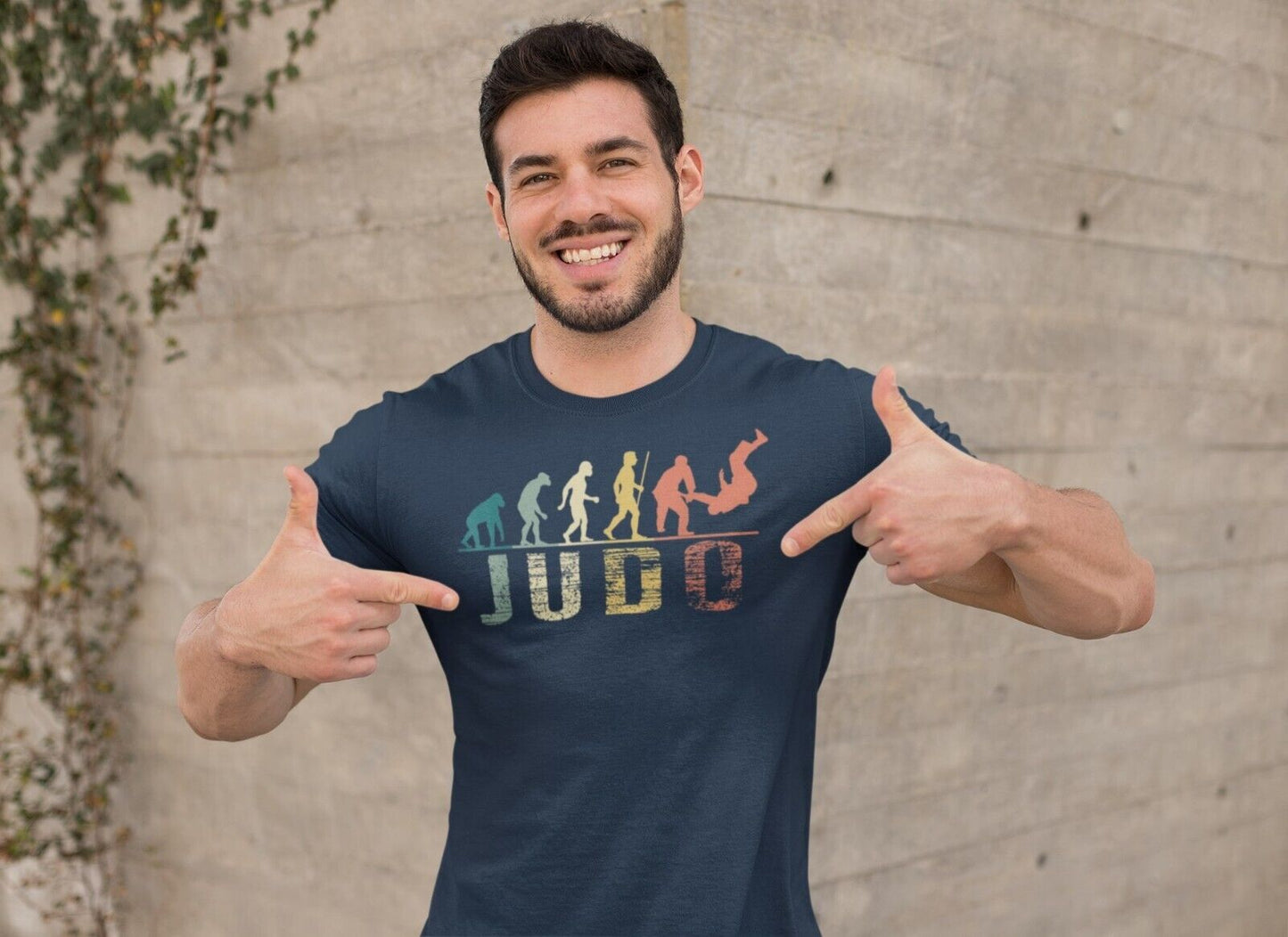 The Evolution of JUDO Funny T-Shirt Ape To Man Darwin Martial Arts Gift T-Shirt