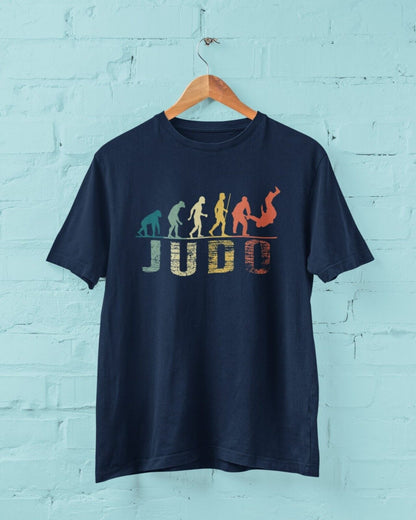 The Evolution of JUDO Funny T-Shirt Ape To Man Darwin Martial Arts Gift T-Shirt