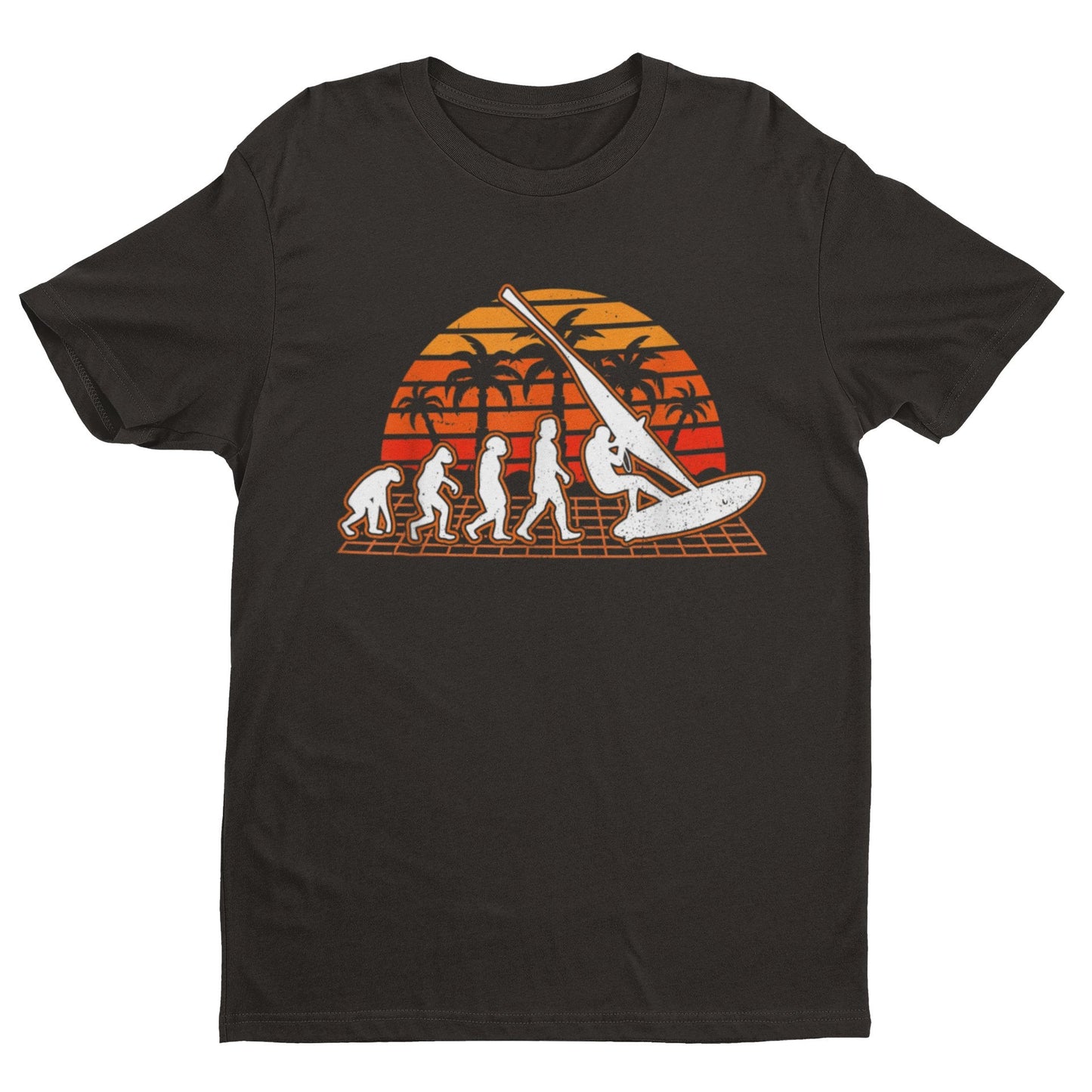 The Evolution of WINDSURFING T-Shirt Widsurfing Gift Surfing Surfer T-Shirt