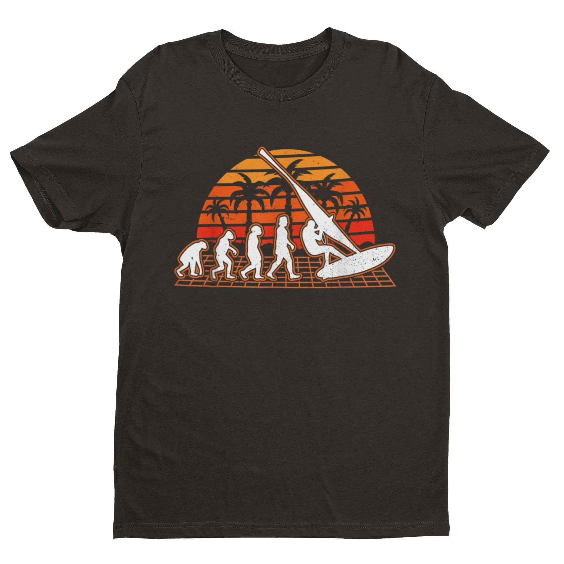 The Evolution of WINDSURFING T-Shirt Widsurfing Gift Surfing Surfer T-Shirt