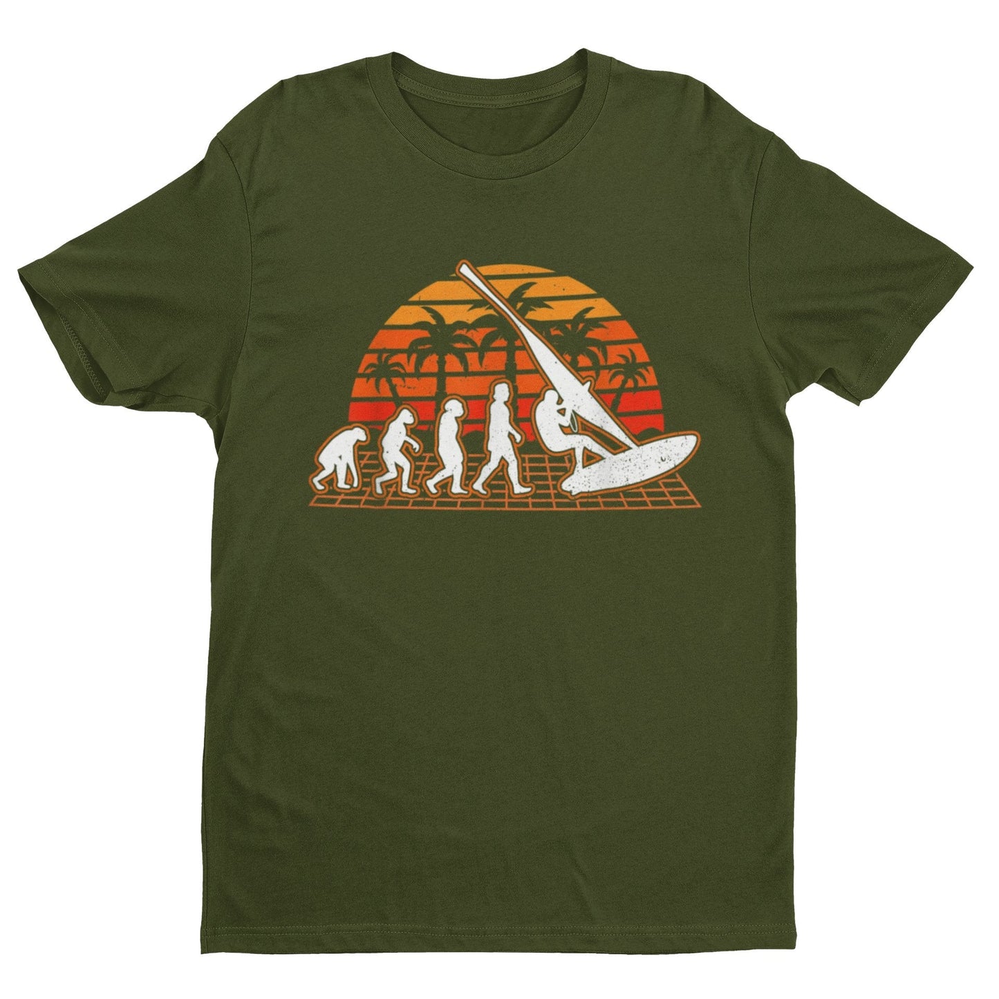 The Evolution of WINDSURFING T-Shirt Widsurfing Gift Surfing Surfer T-Shirt