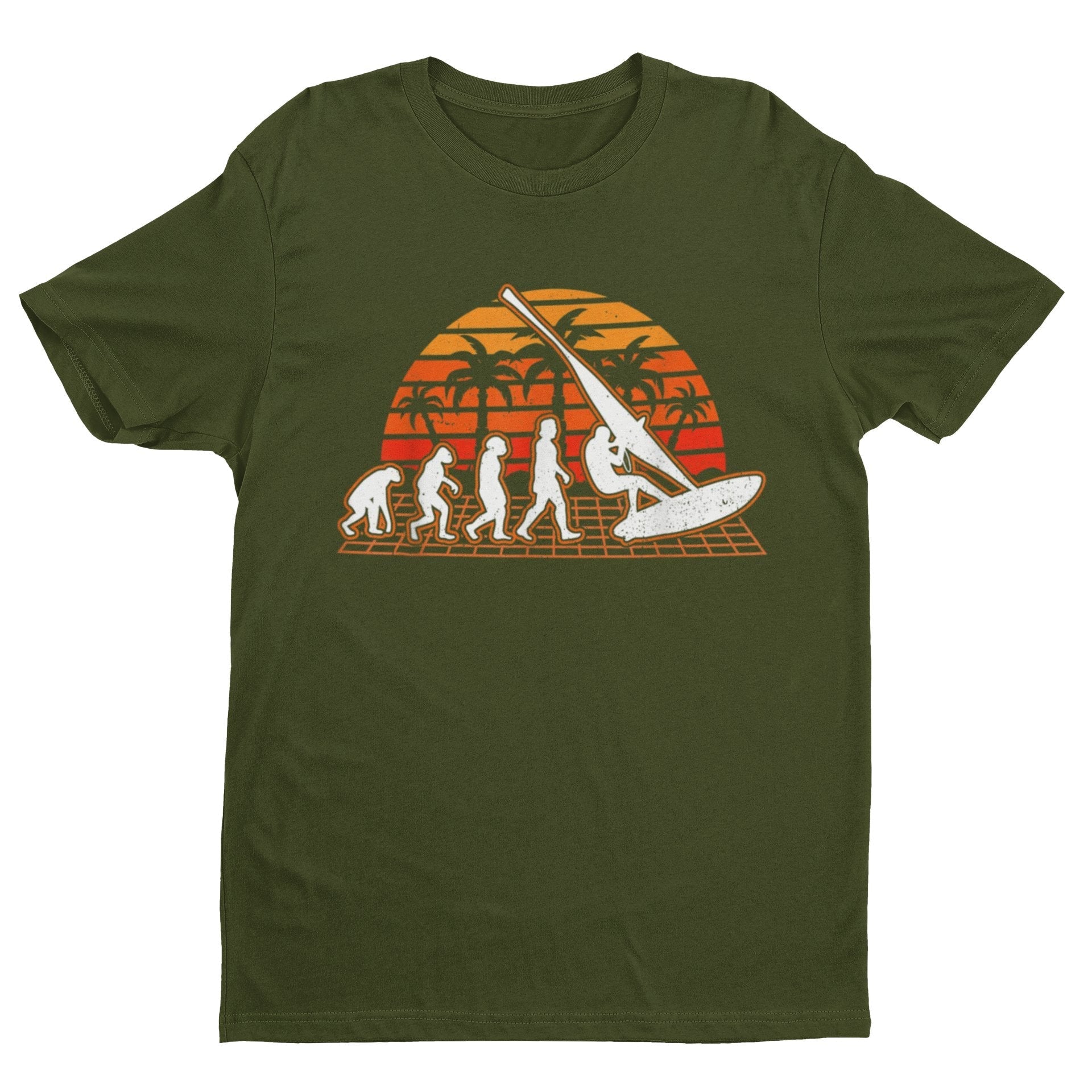 The Evolution of WINDSURFING T-Shirt Widsurfing Gift Surfing Surfer T-Shirt