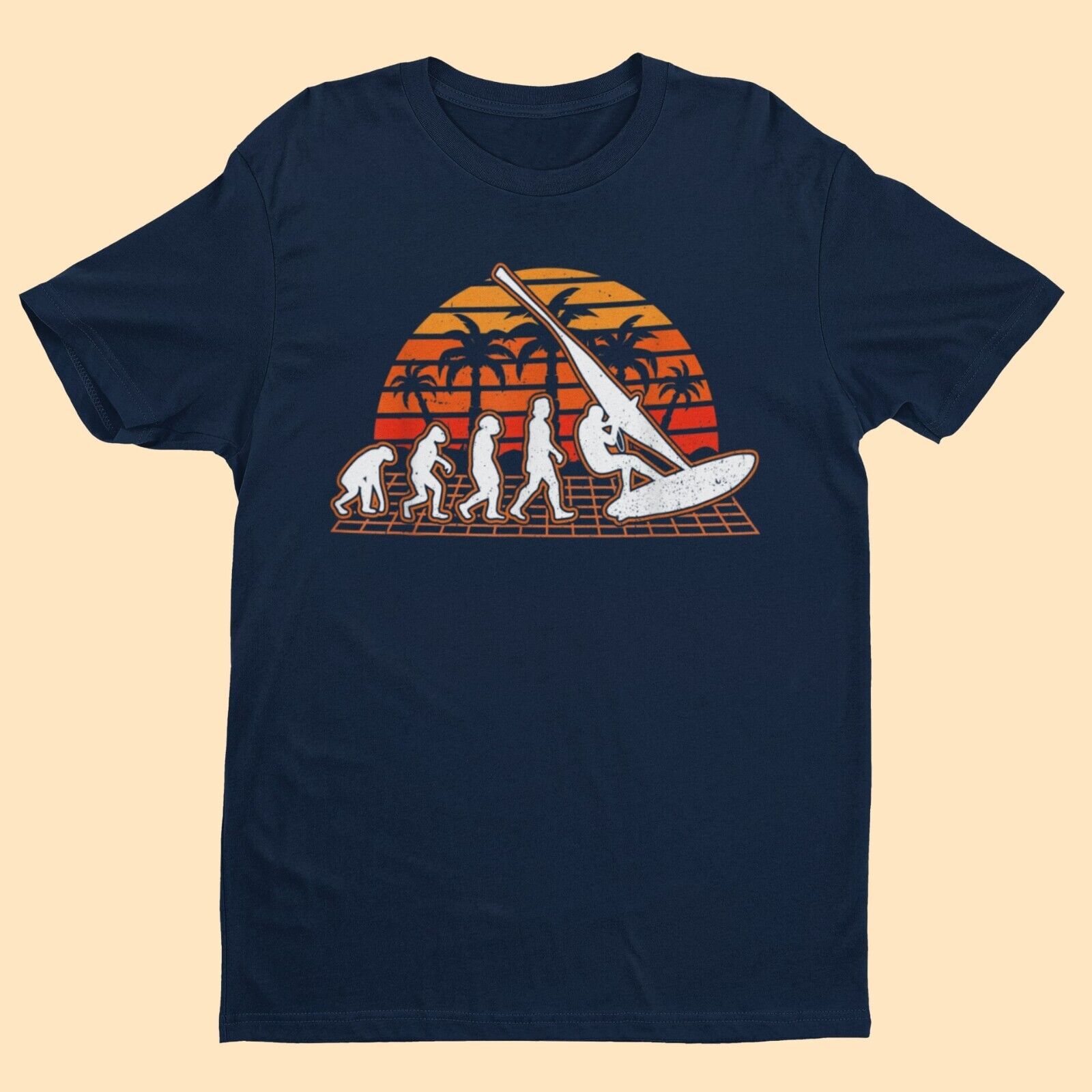 The Evolution of WINDSURFING T-Shirt Widsurfing Gift Surfing Surfer T-Shirt
