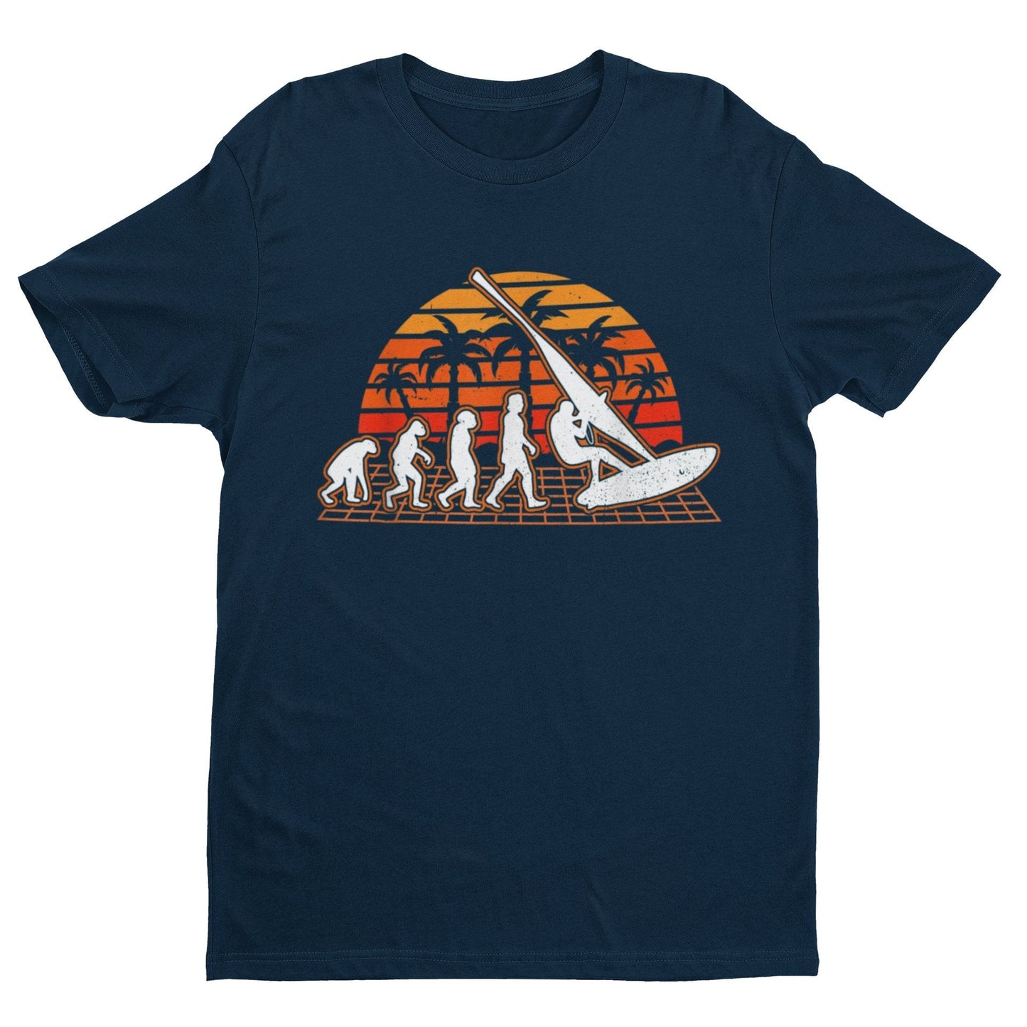 The Evolution of WINDSURFING T-Shirt Widsurfing Gift Surfing Surfer T-Shirt