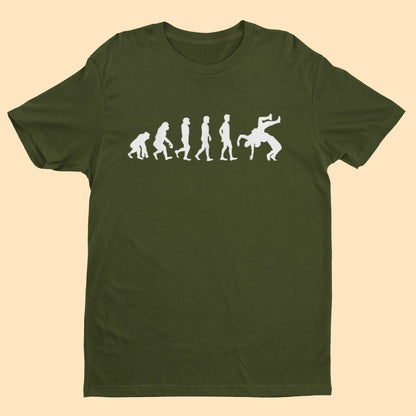 The Evolution of WRESTLING T-Shirt Funny Ape To Man To Sports Entertainment T-Shirt