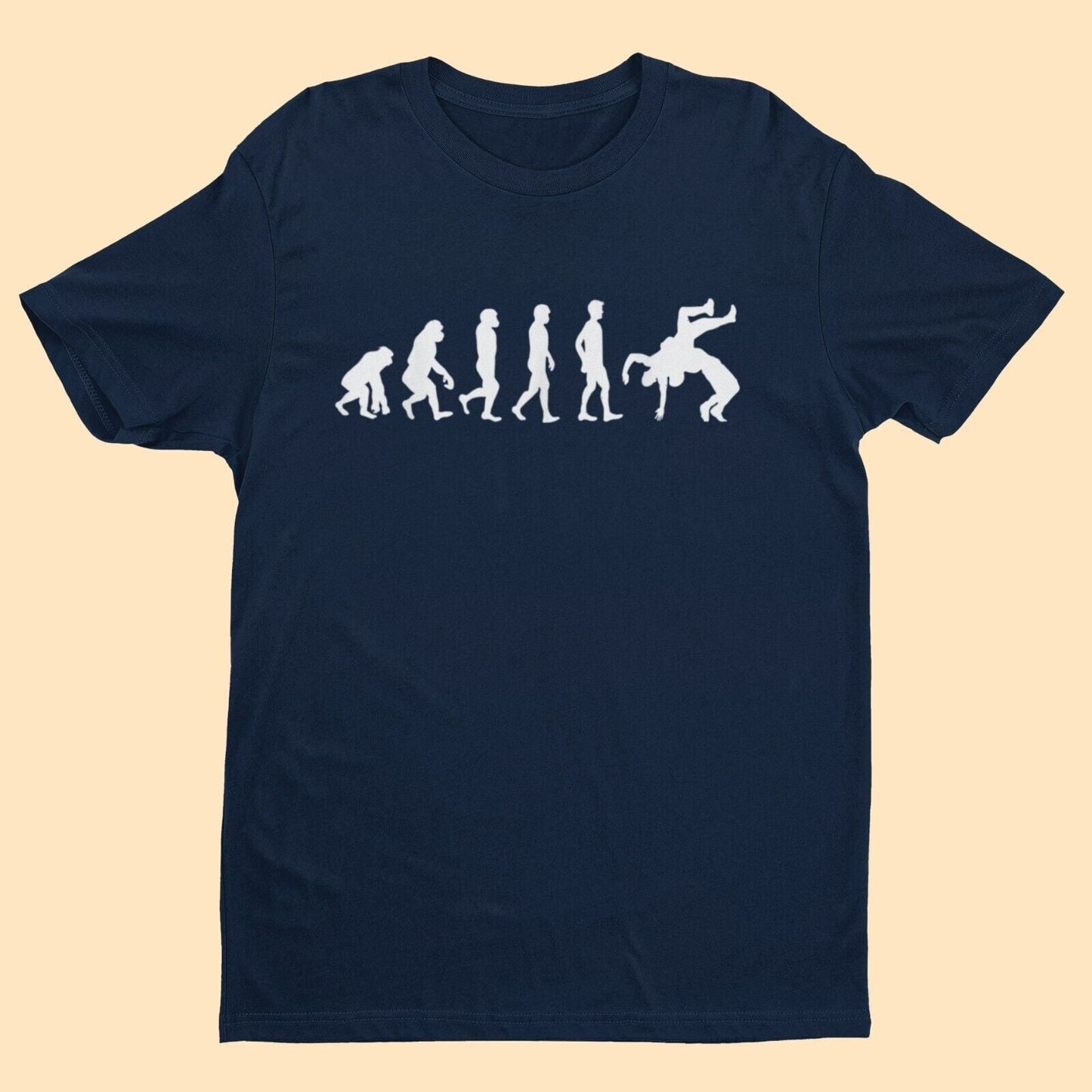The Evolution of WRESTLING T-Shirt Funny Ape To Man To Sports Entertainment T-Shirt