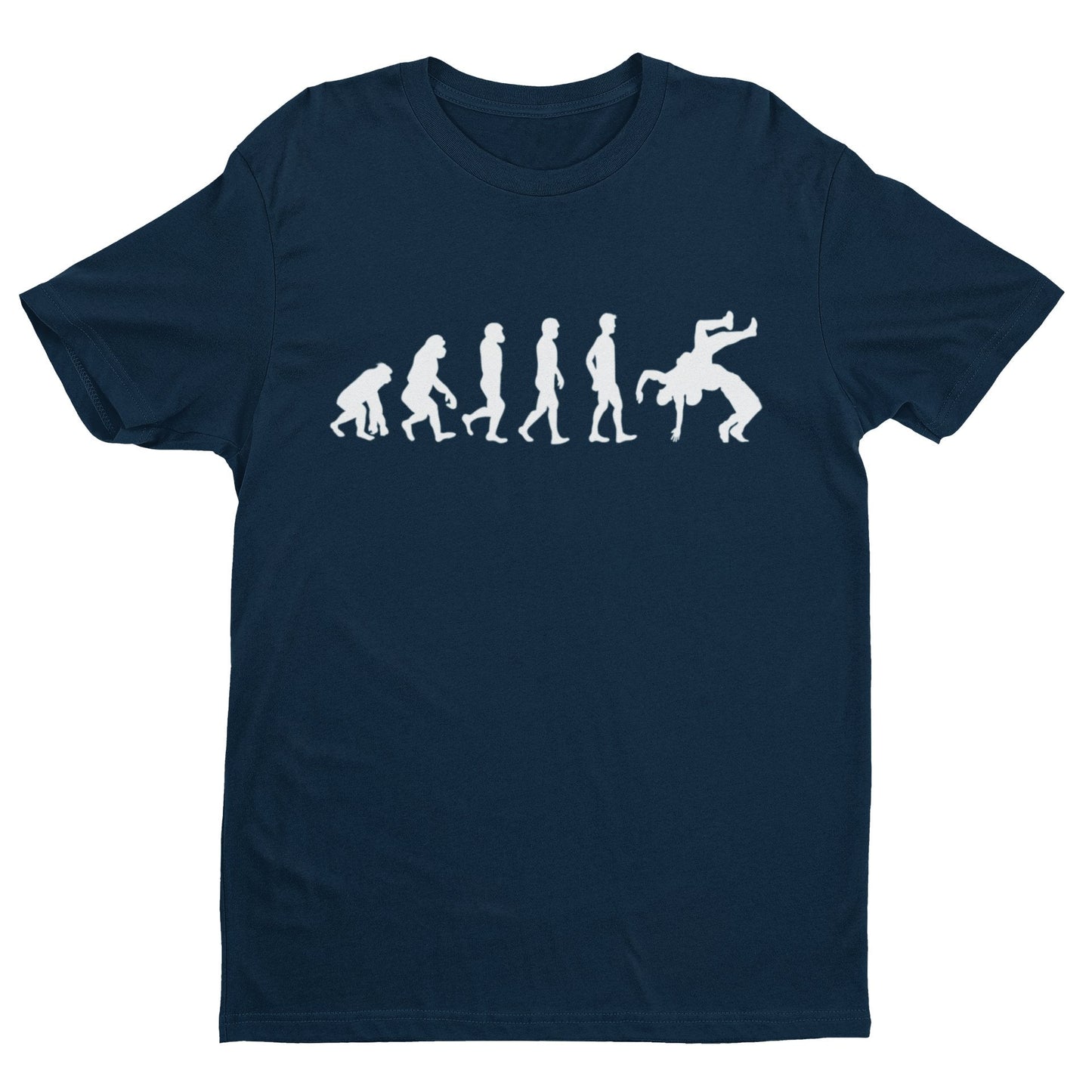The Evolution of WRESTLING T-Shirt Funny Ape To Man To Sports Entertainment T-Shirt