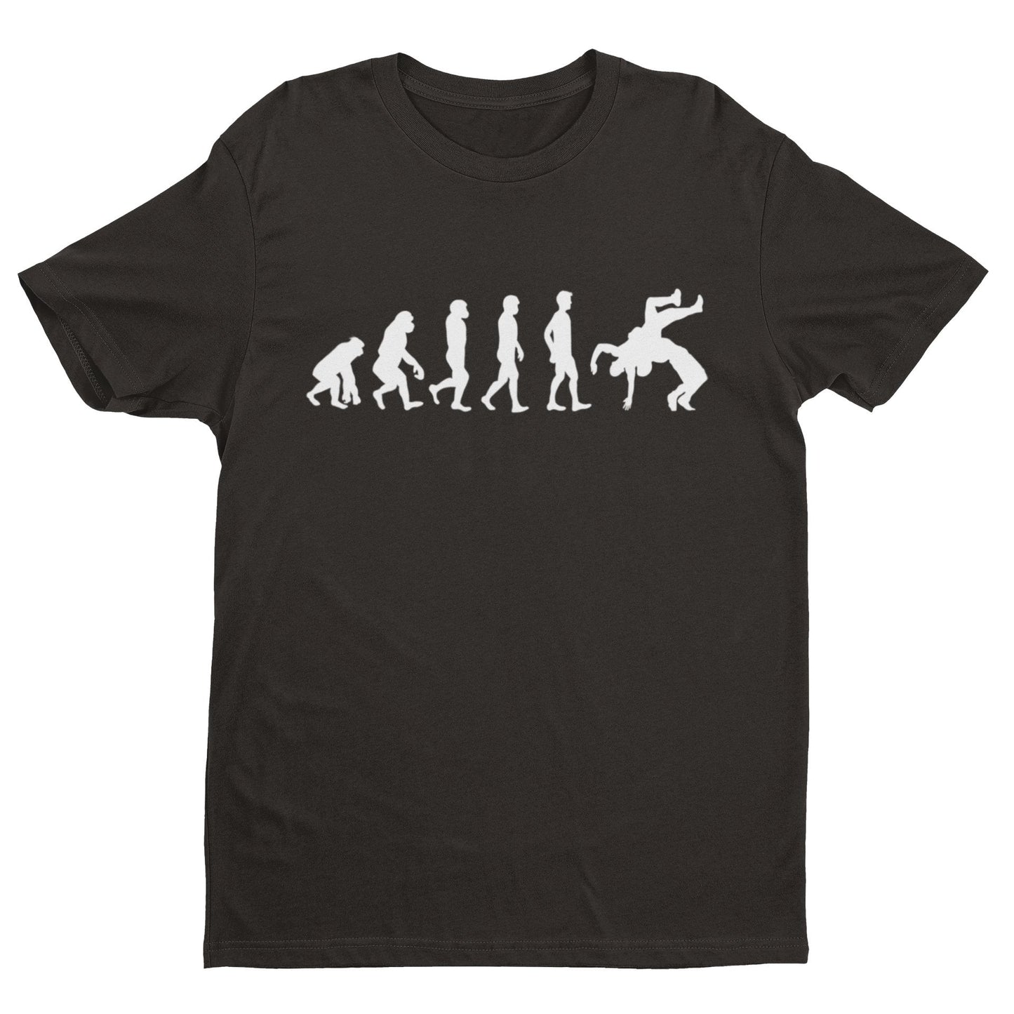 The Evolution of WRESTLING T-Shirt Funny Ape To Man To Sports Entertainment T-Shirt