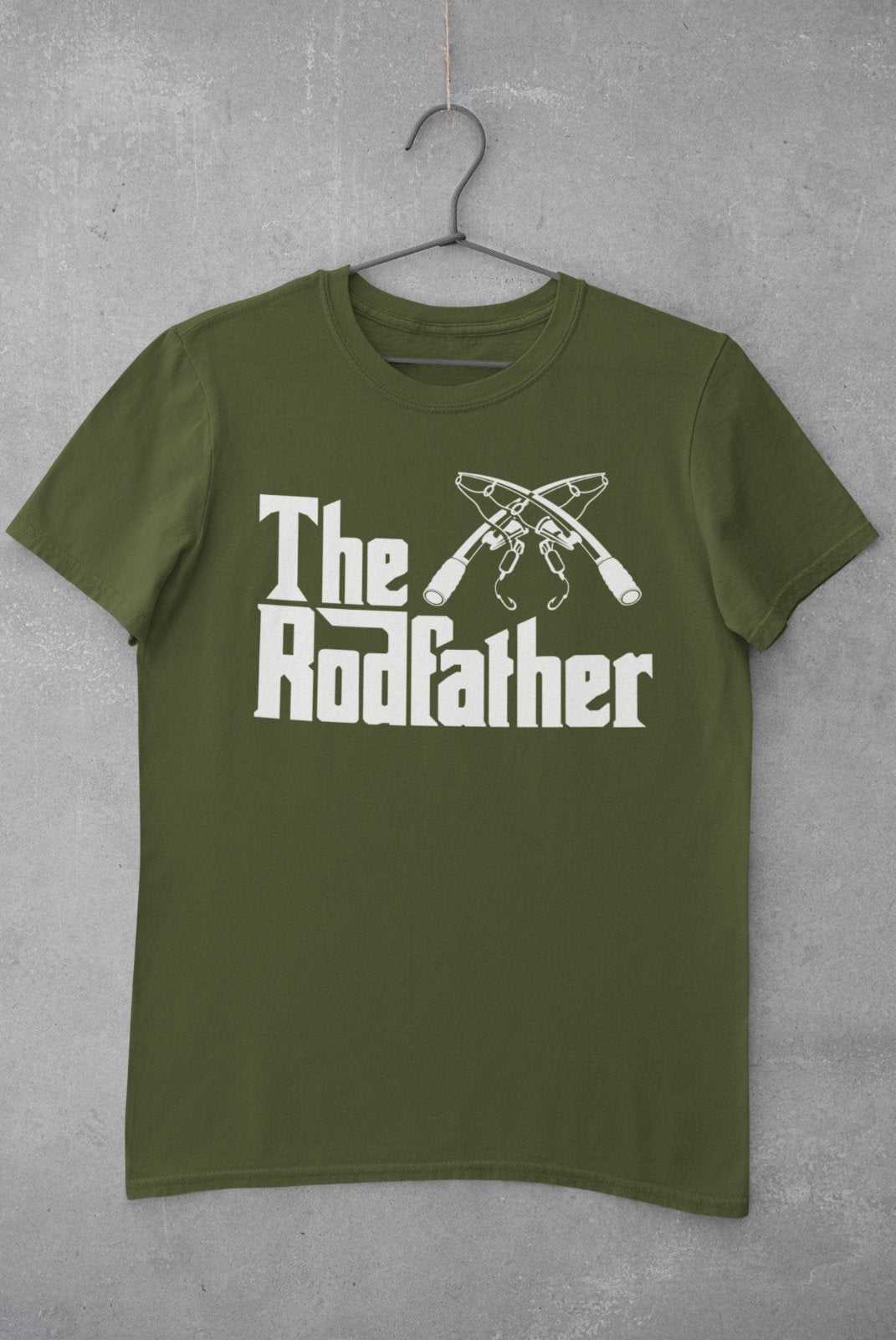 The Rodfather Funny Fishing T-Shirt Angling Gift For Dad Grandad Fisherman T-Shirt