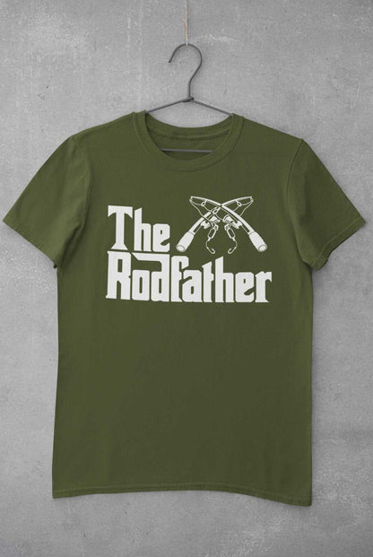 The Rodfather Funny Fishing T-Shirt Angling Gift For Dad Grandad Fisherman T-Shirt