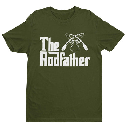 The Rodfather Funny Fishing T-Shirt Angling Gift For Dad Grandad Fisherman T-Shirt