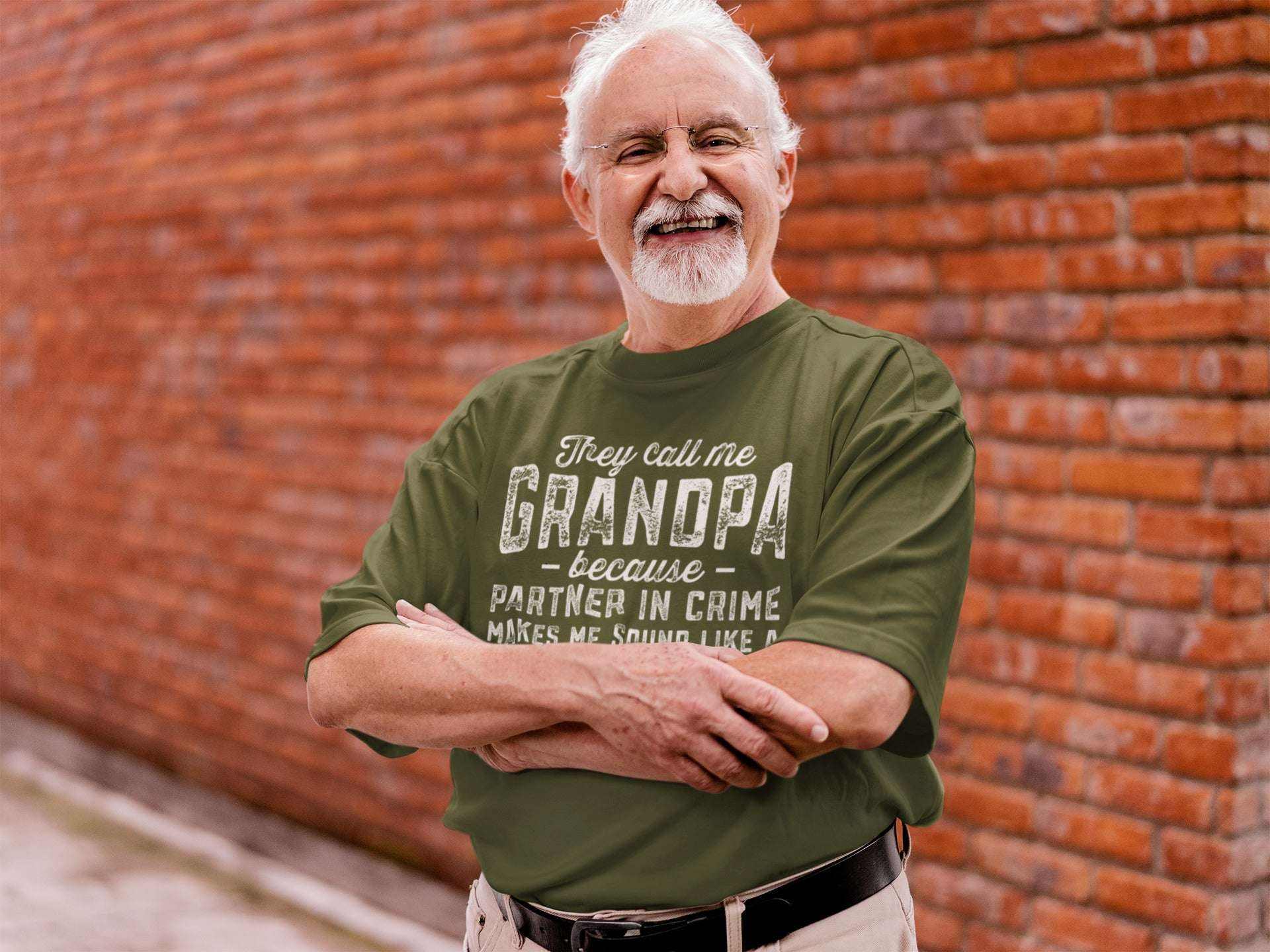 They Call Me Grandpa T-Shirt Funny Gift for Grandad with a Hint of Mischief T-Shirt