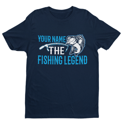 Personalised Your Name Fishing Legend T-Shirt