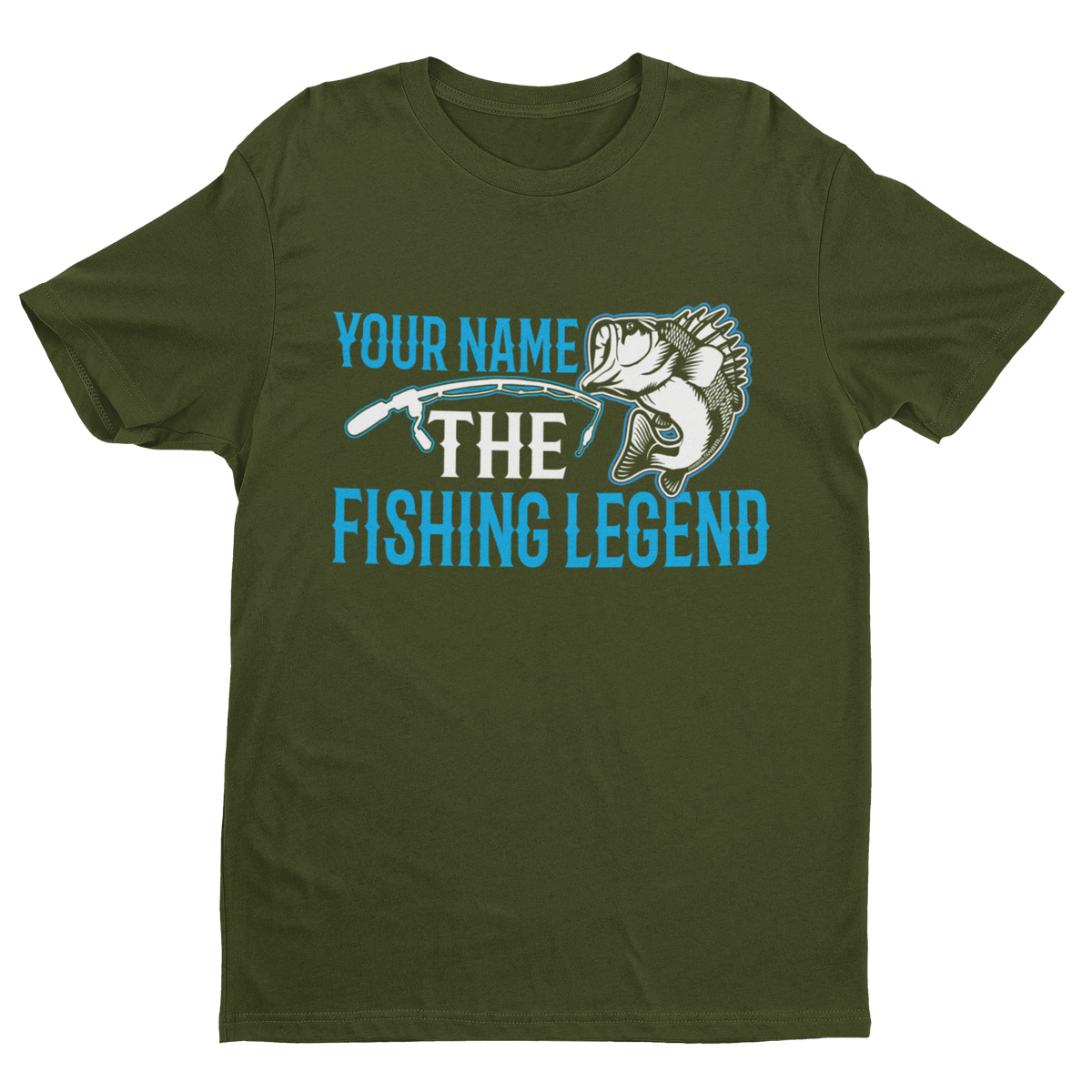 Personalised Your Name Fishing Legend T-Shirt