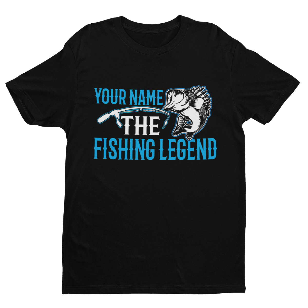 Personalised Your Name Fishing Legend T-Shirt