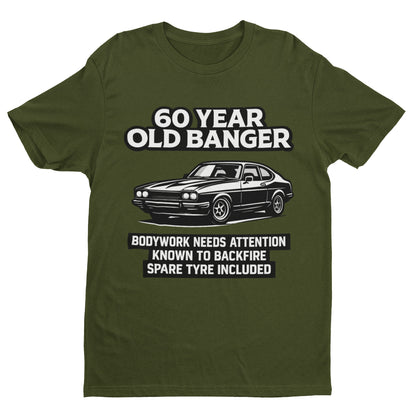 60 Year Old Banger Classic Car T-Shirt