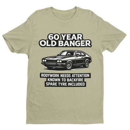 60 Year Old Banger Classic Car T-Shirt