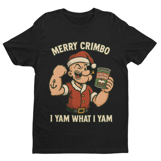 “Merry Crimbo” Retro Sailor Christmas T‑Shirt (Unisex S–6XL)